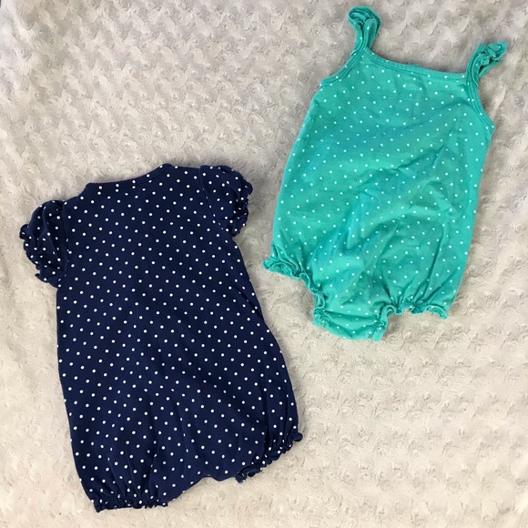 Carter’s Baby Girl Romper Bundle Parrot Strawberry - Picture 4 of 5